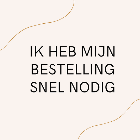 Haast mijn bestelling